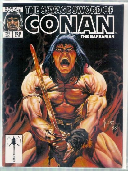 SAVAGE SWORD OF CONAN THE BARBARIAN # 159, 5.5 FN -