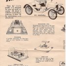 Inst Sheet 1911 Maxwell Lil Old Timers