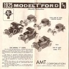 Inst Sheet 1925 Model T Ford