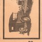 Inst Sheet 1927 Ford Model T Touring