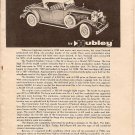 Inst Sheet 1930 Packard Roadster