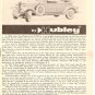 Inst Sheet 1930 Packard Sport Phaeton
