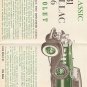 Inst Sheet 1931 Cadillac V 16 Cabriolet