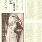 Inst Sheet 1934 Mercedes 500K Gold Cup Ser