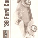 Inst Sheet 1936 Ford Coupe