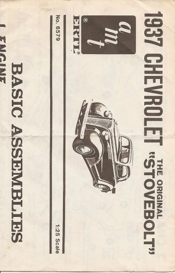 Inst Sheet 1937 Chev Stovebolt