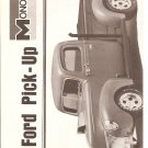 Inst Sheet 1940 Ford Pick Up