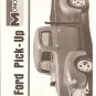 Inst Sheet 1940 Ford Pick Up