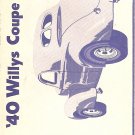 Inst Sheet 1940 Willys Coupe