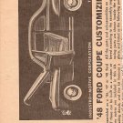 Inst Sheet 1948 Ford Coupe