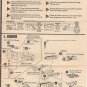 Inst Sheet 1953 Corvette