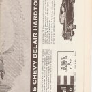 Inst Sheet 1955 Chevy Belair Hardtop