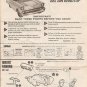 Inst Sheet 1957 Chevy Bel Air Hardtop