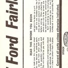 Inst Sheet 1957 Ford Fairlane