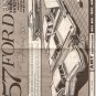 Inst Sheet 1957 Ford Fairlane 500
