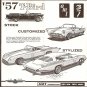 Inst Sheet 1957 T Bird 3 in 1