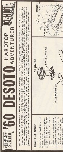 Inst Sheet 1960 Desoto Hardtop Adventurer