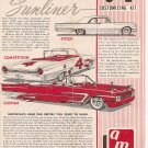 Inst Sheet 1961 Ford Sunliner 3 in 1
