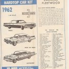 Inst Sheet 1962 Cad Fleetwood Build 3 Way