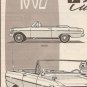 Inst Sheet 1962 Chevy ll 3 in 1