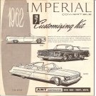 Inst Sheet 1962 Imperial Conv 3 in 1