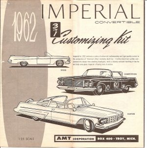 Inst Sheet 1962 Imperial Conv 3 in 1