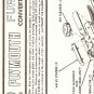 Inst Sheet 1962 Plymouth Fury Conv