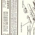 Inst Sheet 1962 Plymouth Fury Hardtop