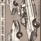 Inst Sheet 1963 Ford Galaxie 500 Conv 3 in 1