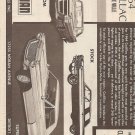 Inst Sheet 1964 Cadillac Coupe De Ville
