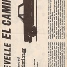 Inst Sheet 1964 Chevelle El Camino 3 in 1