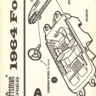 Inst Sheet 1964 Ford Craftsman Series