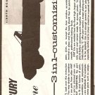 Inst Sheet 1964 Mercury Park Lane Conv 3 in 1