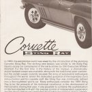 Inst Sheet 1965 Corvette Sting Ray