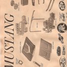Inst Sheet 1967 Mustang