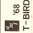 Inst Sheet 1968 T Bird Mini