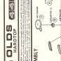 Inst Sheet 1970 Olds 442