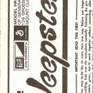 Inst Sheet 1972 Jeepster