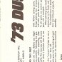 Inst Sheet 1973 Duster