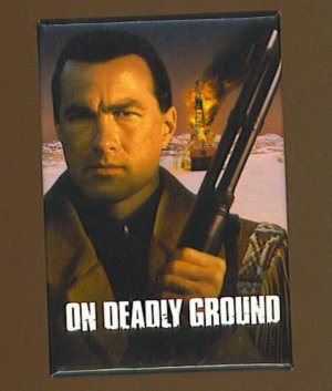 On Deadly Ground Button # 1, 8.0 VF 