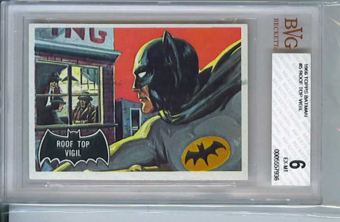 BVG GRADED 1966 BATMAN CARD # 5, 6.0 FN