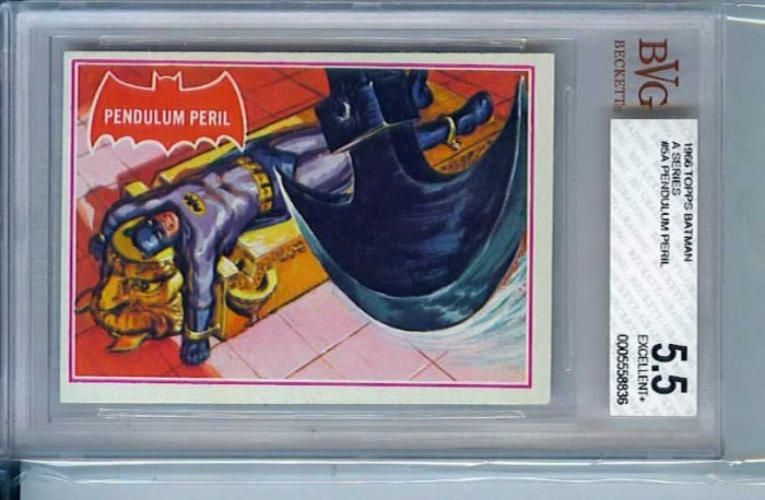 BVG GRADED 1966 BATMAN CARD # 5, 5.5 FN -
