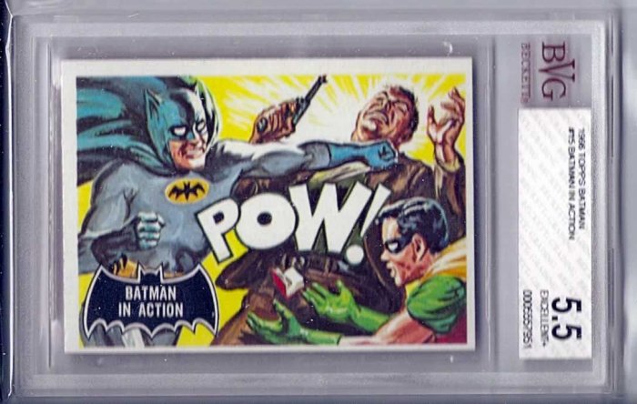 BVG GRADED 1966 BATMAN CARD # 15, 5.5 FN -