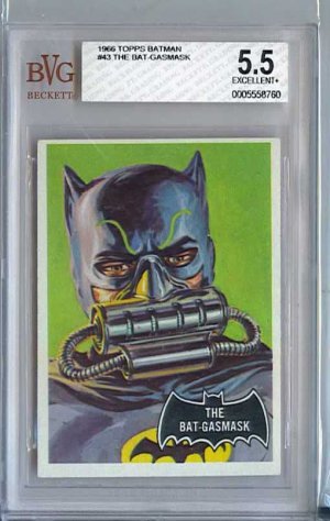 BVG GRADED 1966 BATMAN CARD # 43, 5.5 FN -