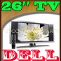 NEW Dell 26" 720p Widescreen LCD HD TV Silver W2607C `