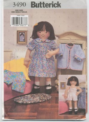 18" Soft maggie Doll Butterick 3490