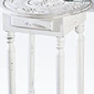 White Wood Side Table -31585