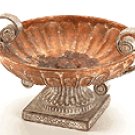 Porcelain Antique-Finish Rose Compote -33627