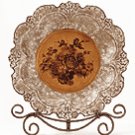 Porcelain Antique-Finish Rose Plate -33625
