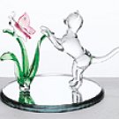 Glass Cat and Butterfly -33893